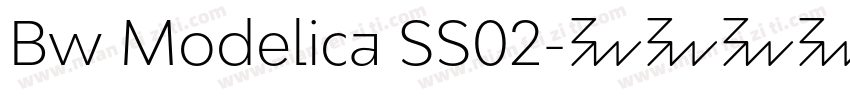 Bw Modelica SS02字体转换